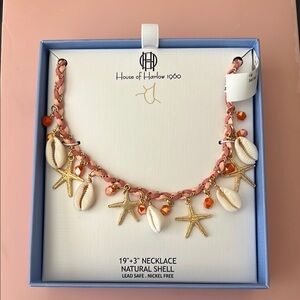 House of Harlow 1960 Pink and Gold Necklace